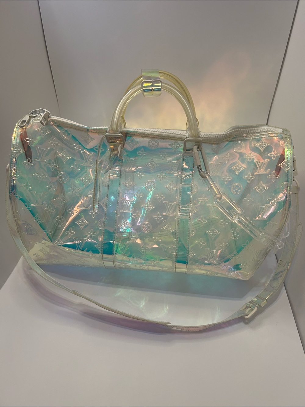 RARE Louis Vuitton Prism Keepall Bandoulière BA4198 2019 AUTHENTIC